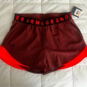 Brand New Under Armour Women's Red and Orange Shorts